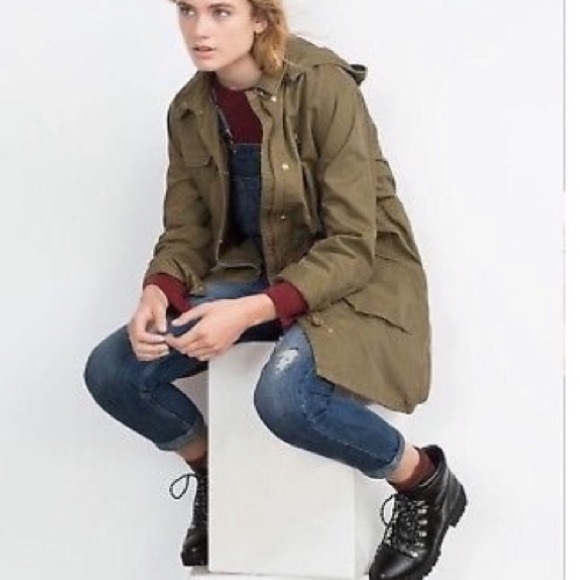 zara lightweight parka